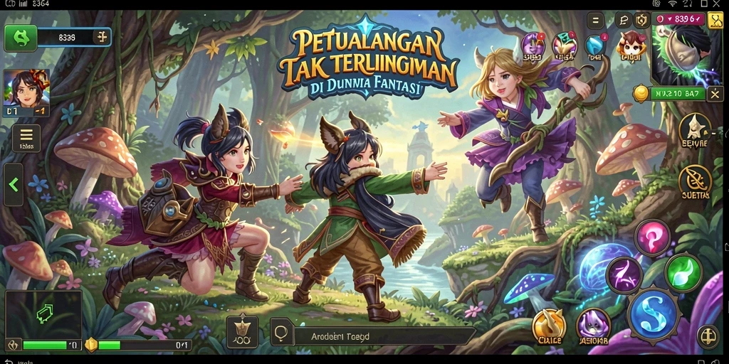 Screenshot utama 8364 menampilkan aksi seru dalam petualangan yang menegangkan.