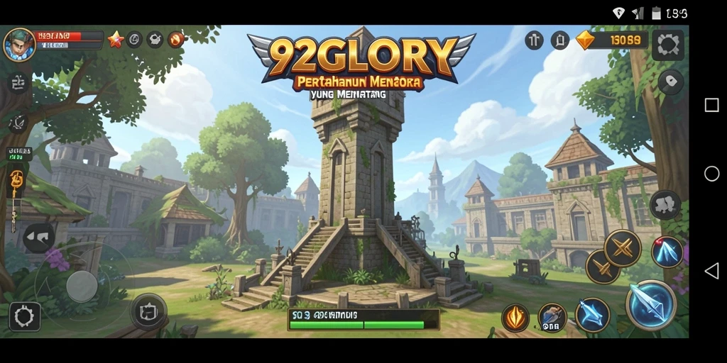 Gameplay seru Tower Defense dengan menara dan strategi yang menawan.