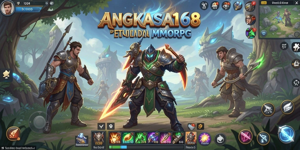 Tampilan menarik gameplay <strong>ANGKASA168</strong> dengan aksi seru di dunia MMORPG.