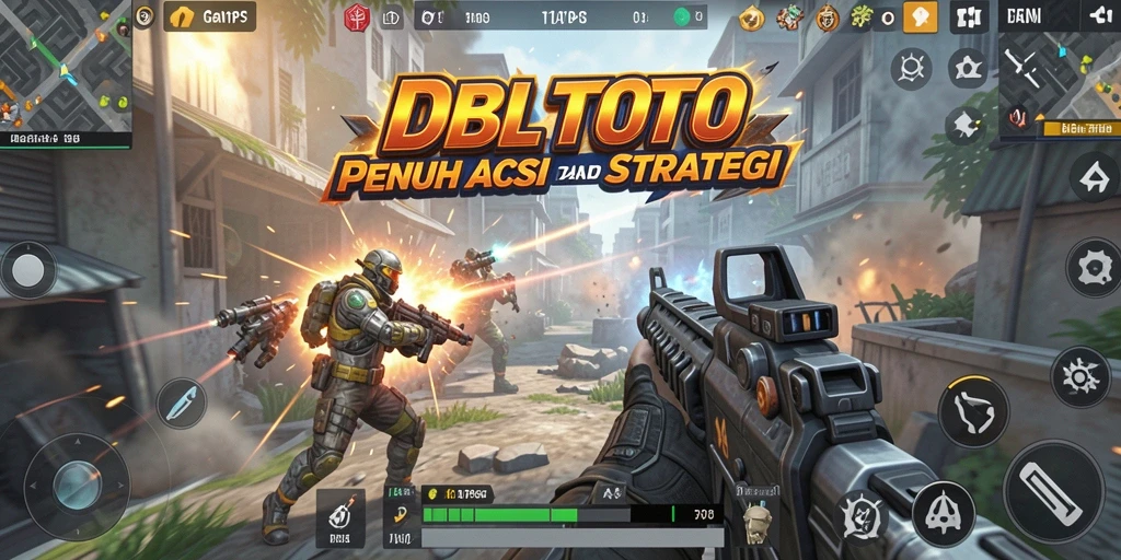 Tangkapan layar gameplay DBLTOTO menampilkan aksi tembak-menembak yang mendebarkan.