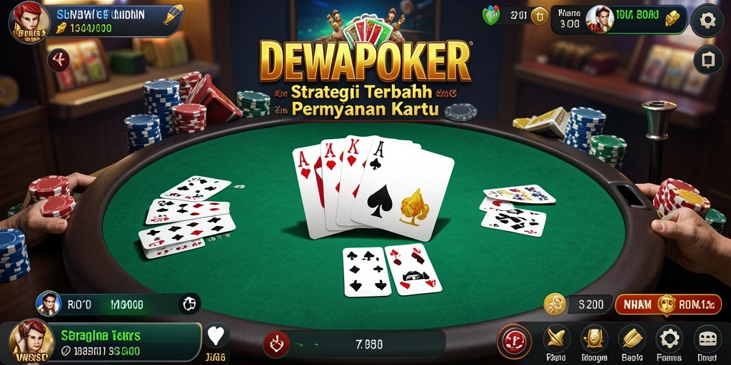 Tampilan gameplay mendebarkan dari DEWAPOKER yang penuh strategi.