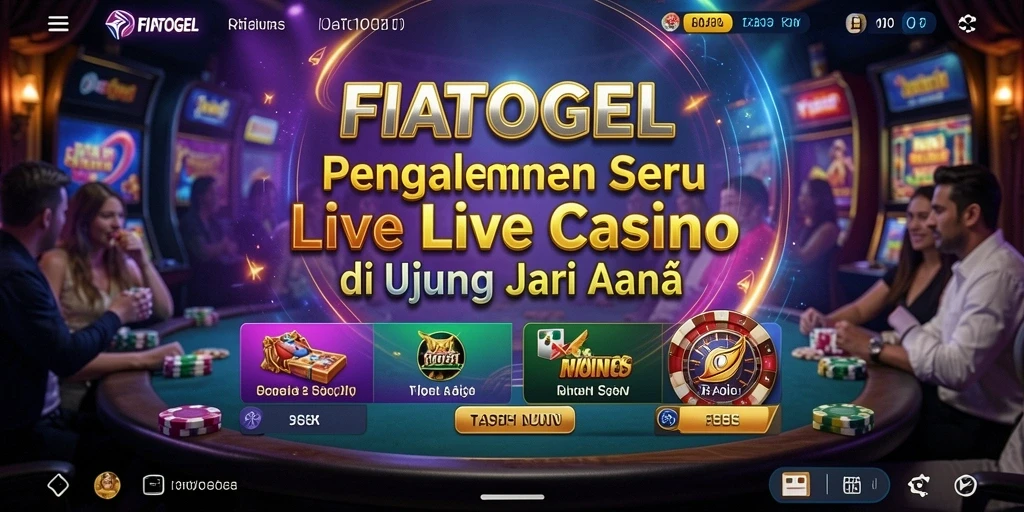 Tampilan gameplay Live Casino FIATOGEL yang menegangkan.