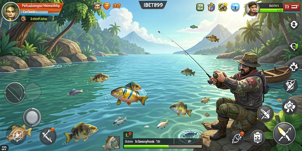 Tampilan menarik gameplay memancing yang seru di IBET899.