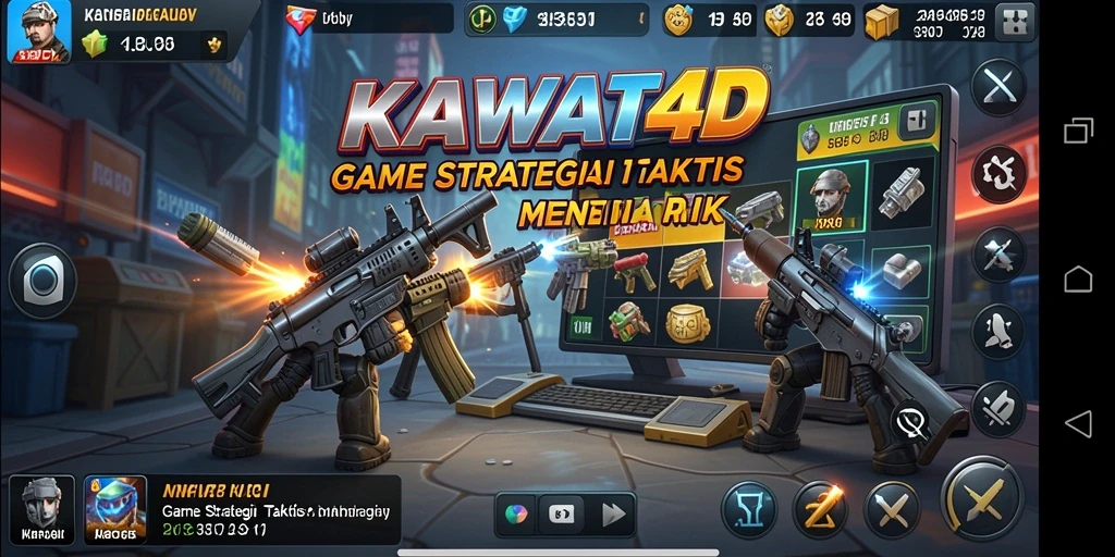 Tampilan gameplay KAWAT4D yang seru dan strategis.
