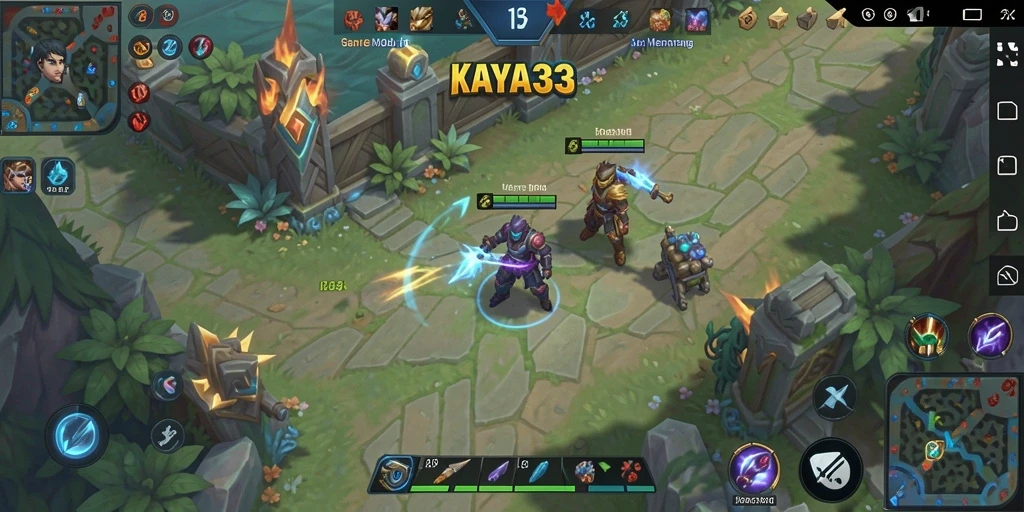 Tampilan gameplay seru dari KAYA33 yang menunjukkan aksi tim.