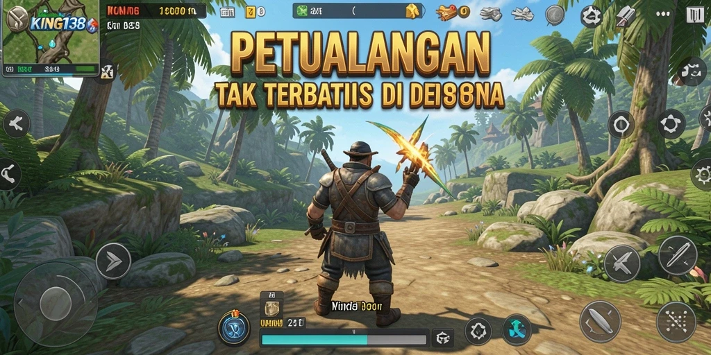 Tampilan gameplay <strong>KING138</strong> dalam dunia terbuka yang menakjubkan.