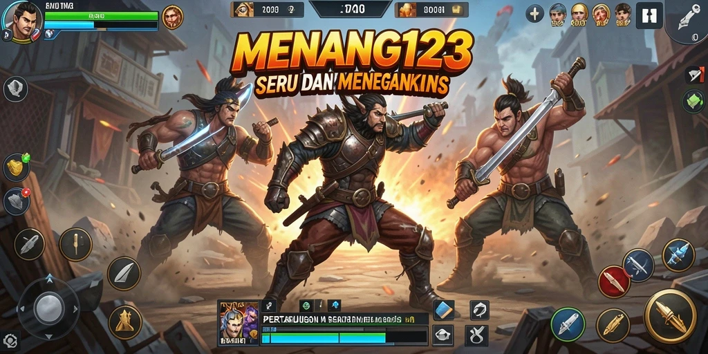 Game Fighting MENANG123 dengan pertarungan yang intens.
