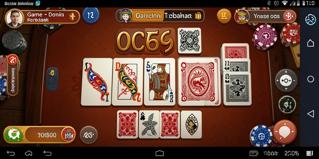Screenshot gameplay OCE69 menampilkan serunya bermain Domino.