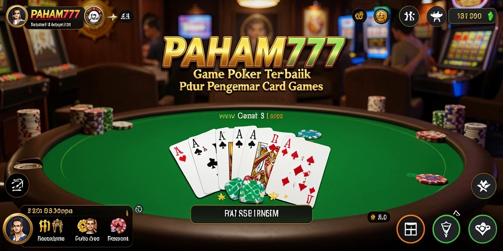 Screenshot gameplay Poker PAHAM777 yang menarik dan mengasyikkan.