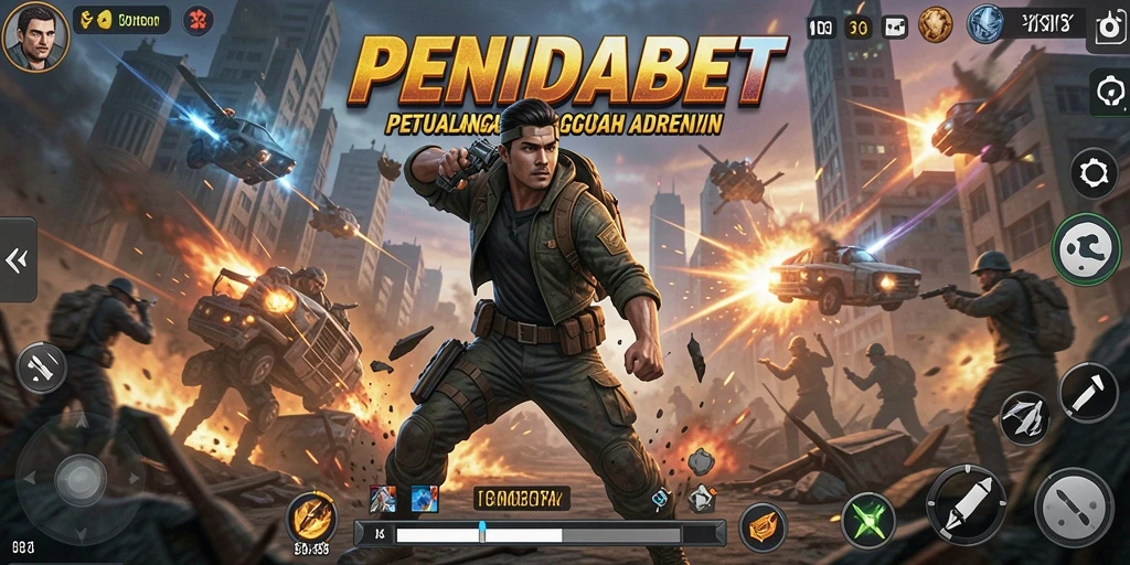 Screenshot utama PENIDABET menampilkan aksi mendebarkan dalam pertempuran.