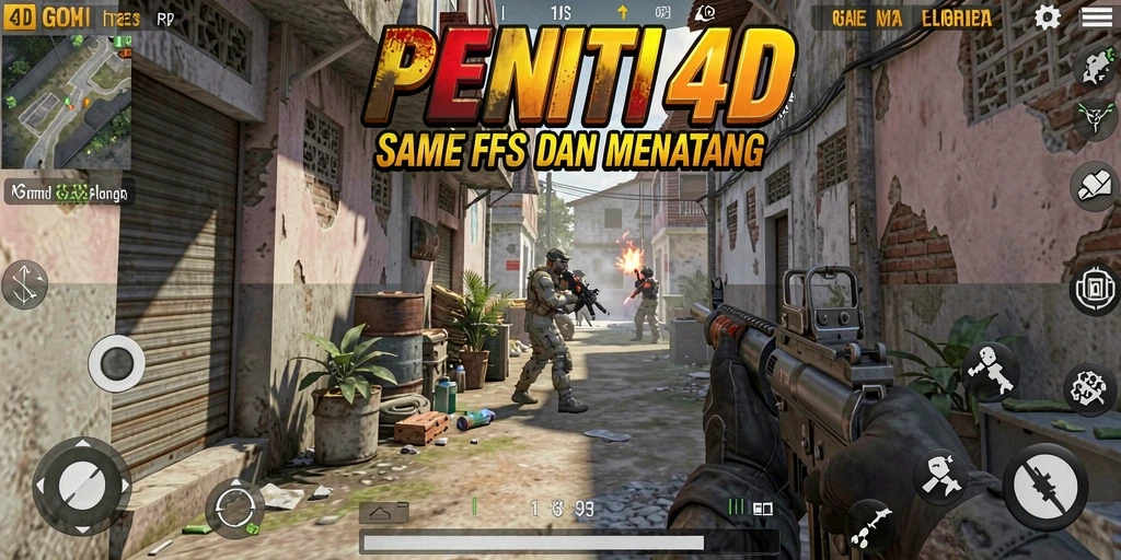 Tampilan gameplay seru dalam PENITI4D dengan aksi tembak-menembak yang mendebarkan.