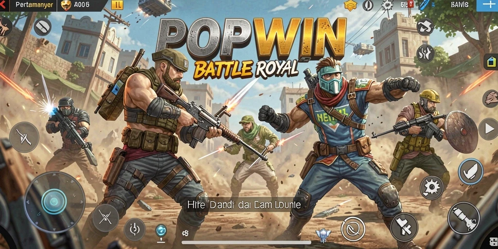 Tampilan gameplay seru dan mendebarkan dari POPWIN.