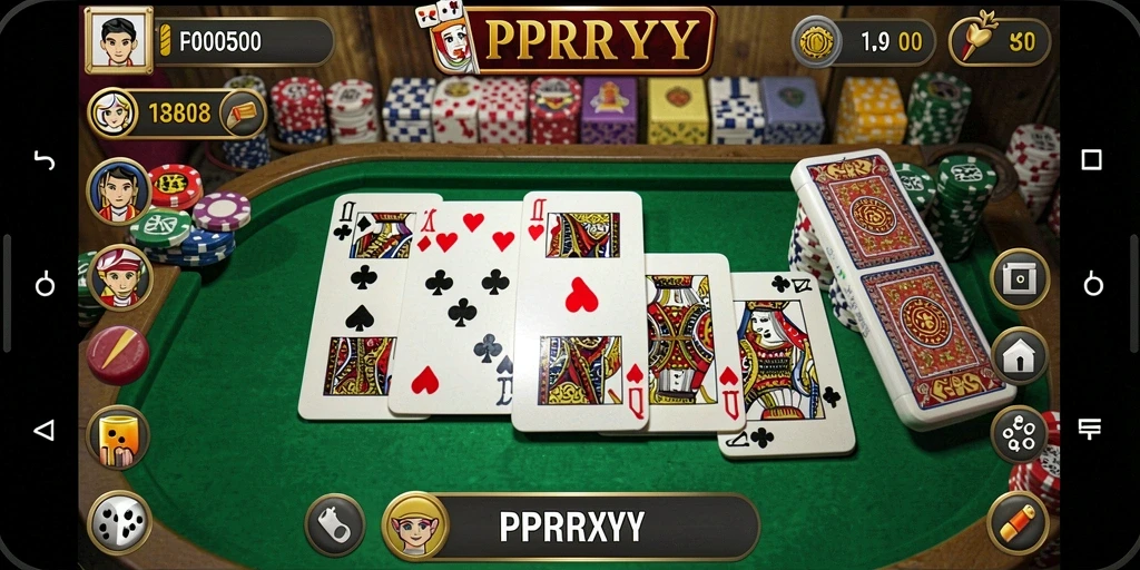 Tampilan gameplay seru dalam PPRRYY, penuh strategi domino.