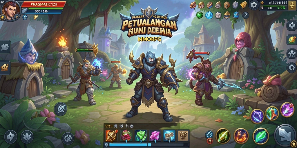 Tampilan gameplay seru PRAGMATIC123 di dunia MMORPG yang menakjubkan.