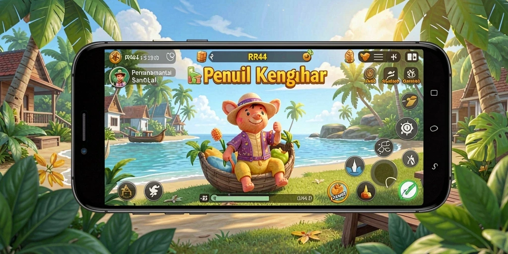 Tampilan gameplay RR44 yang menarik dan menyenangkan.