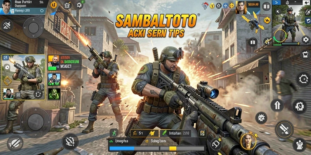 Screenshot menunjukkan aksi seru dari gameplay TPS SAMBALTOTO.