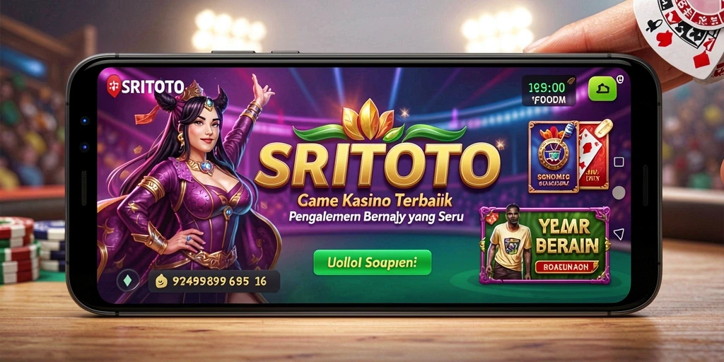 Tampilan gameplay seru di SRITOTO dengan berbagai pilihan permainan Kasino.