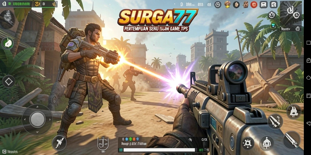 Tampilan seru gameplay TPS dalam SURGA77 yang mendebarkan.