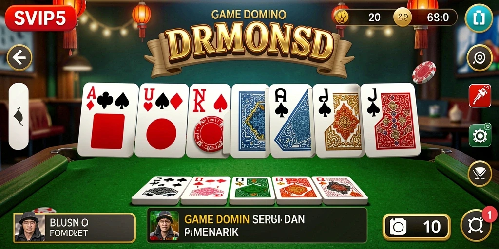 Gameplay seru dalam aplikasi Domino SVIP5.