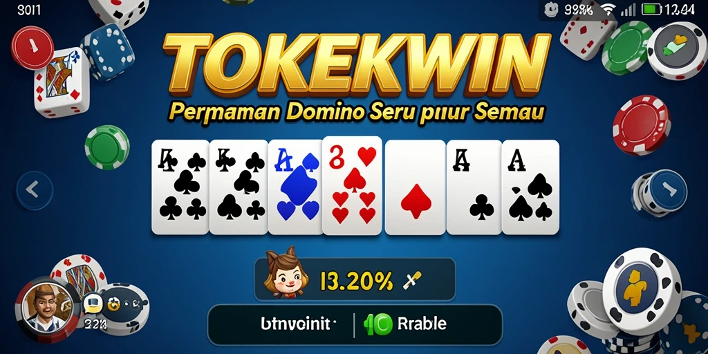 Tampilan seru gameplay Domino di TOKEKWIN.