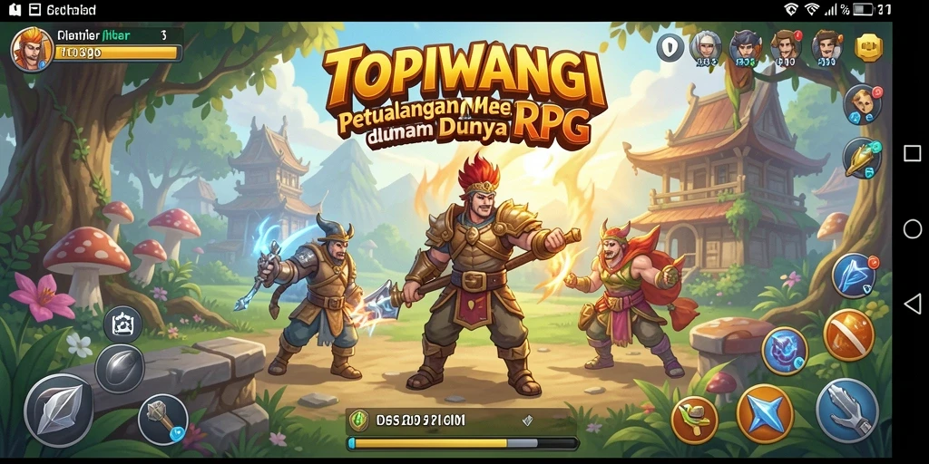 Tampilan gameplay menegangkan dan penuh strategi di TOPIWANGI.