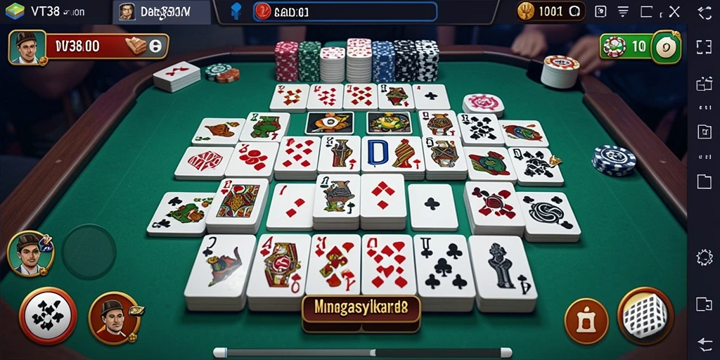 Tampilan gameplay Domino yang seru dan menarik.