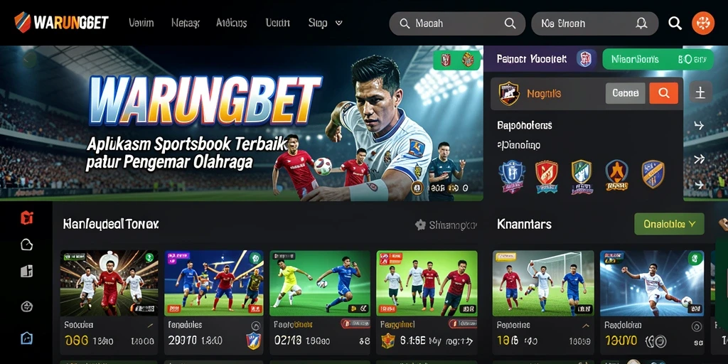 Screenshot gameplay WARUNGBET menampilkan taruhan olahraga yang menarik.