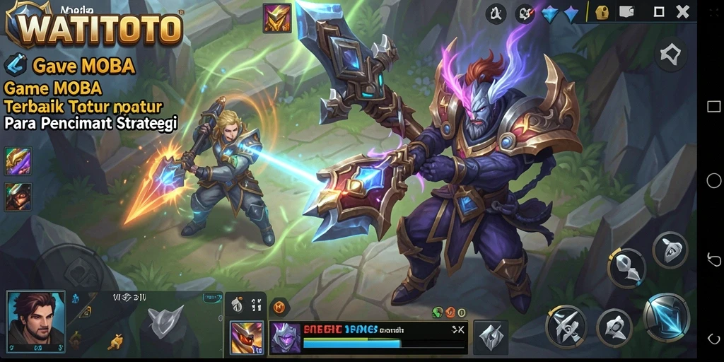 Screenshot gameplay WATITOTO dengan aksi seru di arena pertempuran.