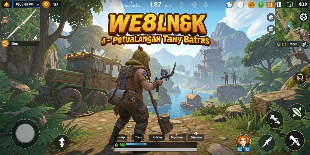Screenshot WE878 menampilkan gameplay di dunia terbuka yang luas dan mendalam.