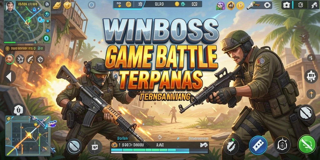 Tampilan gameplay seru dalam <strong>WINBOSS</strong> Battle Royale.