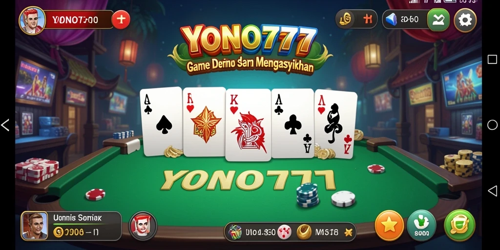 Screenshot gameplay YONO777 menampilkan suasana bermain Domino yang seru.